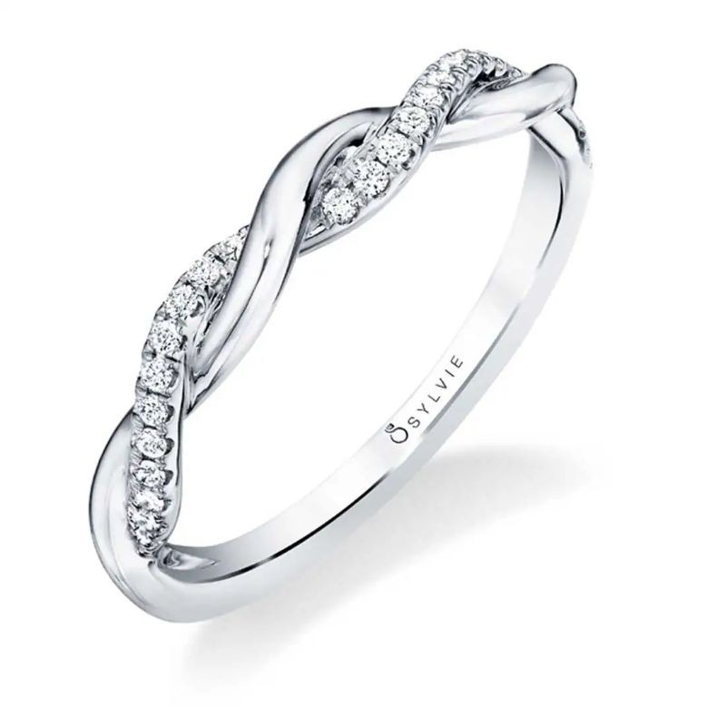 Modern Spiral Wedding Band - Yasmine