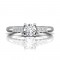 FlyerFit® 14K White Gold Channel/Shared Prong Engagement Ring