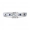 FlyerFit® 14K White Gold Channel/Shared Prong Engagement Ring