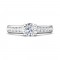 FlyerFit® 14K White Gold Channel/Shared Prong Engagement Ring