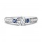 FlyerFit® 14K White Gold Channel/Shared Prong Engagement Ring