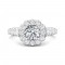 FlyerFit® 14K White Gold Channel/Shared Prong Engagement Ring