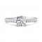 FlyerFit® 14K White Gold Micropave Engagement Ring