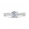 FlyerFit® 14K White Gold Micropave Engagement Ring