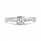 FlyerFit® 14K White Gold Micropave Engagement Ring