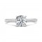 FlyerFit® 14K White Gold Micropave Engagement Ring