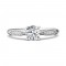 FlyerFit® 14K White Gold Micropave Engagement Ring