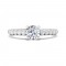 FlyerFit® 14K White Gold Channel/Shared Prong Engagement Ring