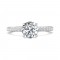 FlyerFit® 14K White Gold Micropave Engagement Ring