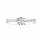 FlyerFit® 14K White Gold Micropave Engagement Ring