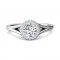 FlyerFit® 14K White Gold Split Shank Engagement Ring
