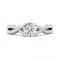 FlyerFit® 14K White Gold Split Shank Engagement Ring