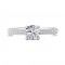 FlyerFit® 14K White Gold Micropave Engagement Ring