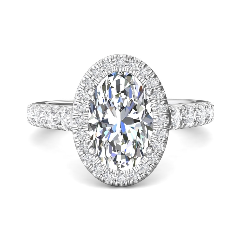 FlyerFit® 14K White Gold Encore Engagement Ring
