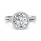FlyerFit® 14K White Gold Split Shank Engagement Ring