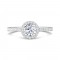 FlyerFit® 14K White Gold Vintage Engagement Ring