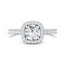 FlyerFit® 14K White Gold Vintage Engagement Ring