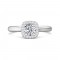 FlyerFit® 14K White Gold Solitaire Engagement Ring