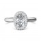 FlyerFit® 14K White Gold Solitaire Engagement Ring