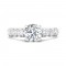 FlyerFit® 14K White Gold Channel/Shared Prong Engagement Ring