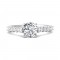FlyerFit® 14K White Gold Channel/Shared Prong Engagement Ring