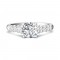FlyerFit® 14K White Gold Channel/Shared Prong Engagement Ring