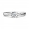 FlyerFit® 14K White Gold Three Stone Engagement Ring