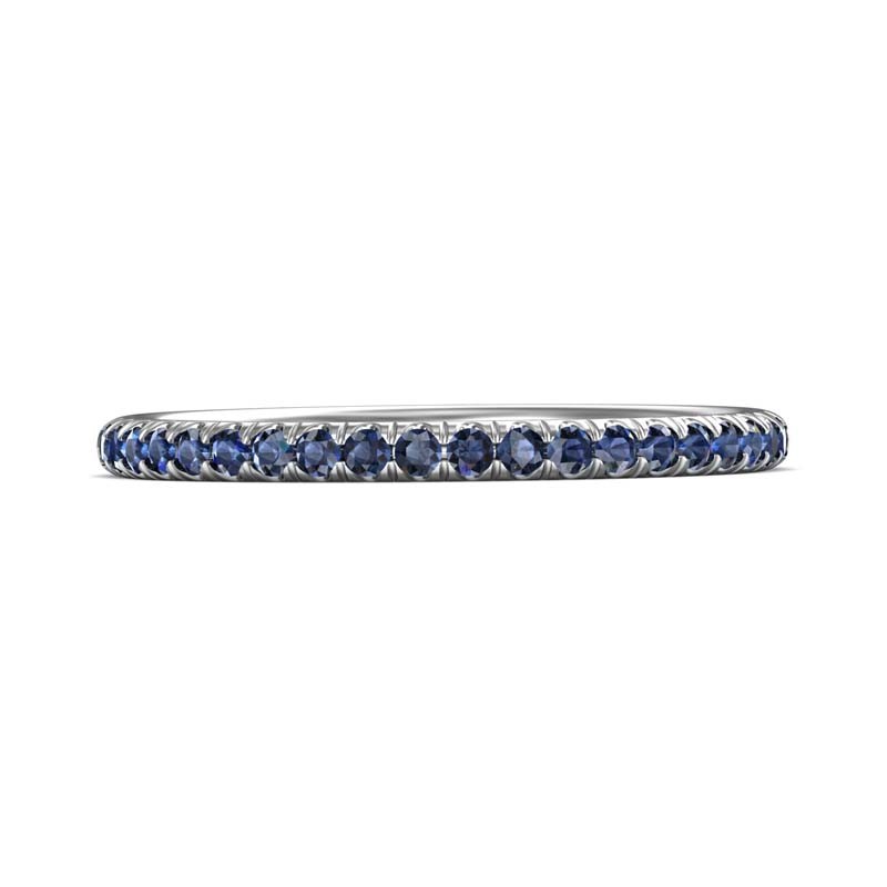 FlyerFit® 14K White Gold Micropave Cutdown Wedding Band