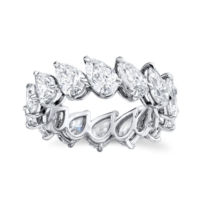 Pear Diamond Eternity Band