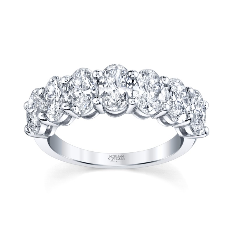 Oval Diamond Halfway Band