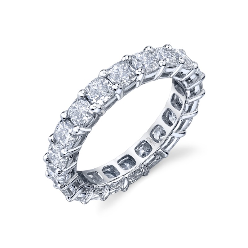 Cushion Diamond Eternity Band