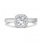 FlyerFit® 14K White Gold Vintage Engagement Ring