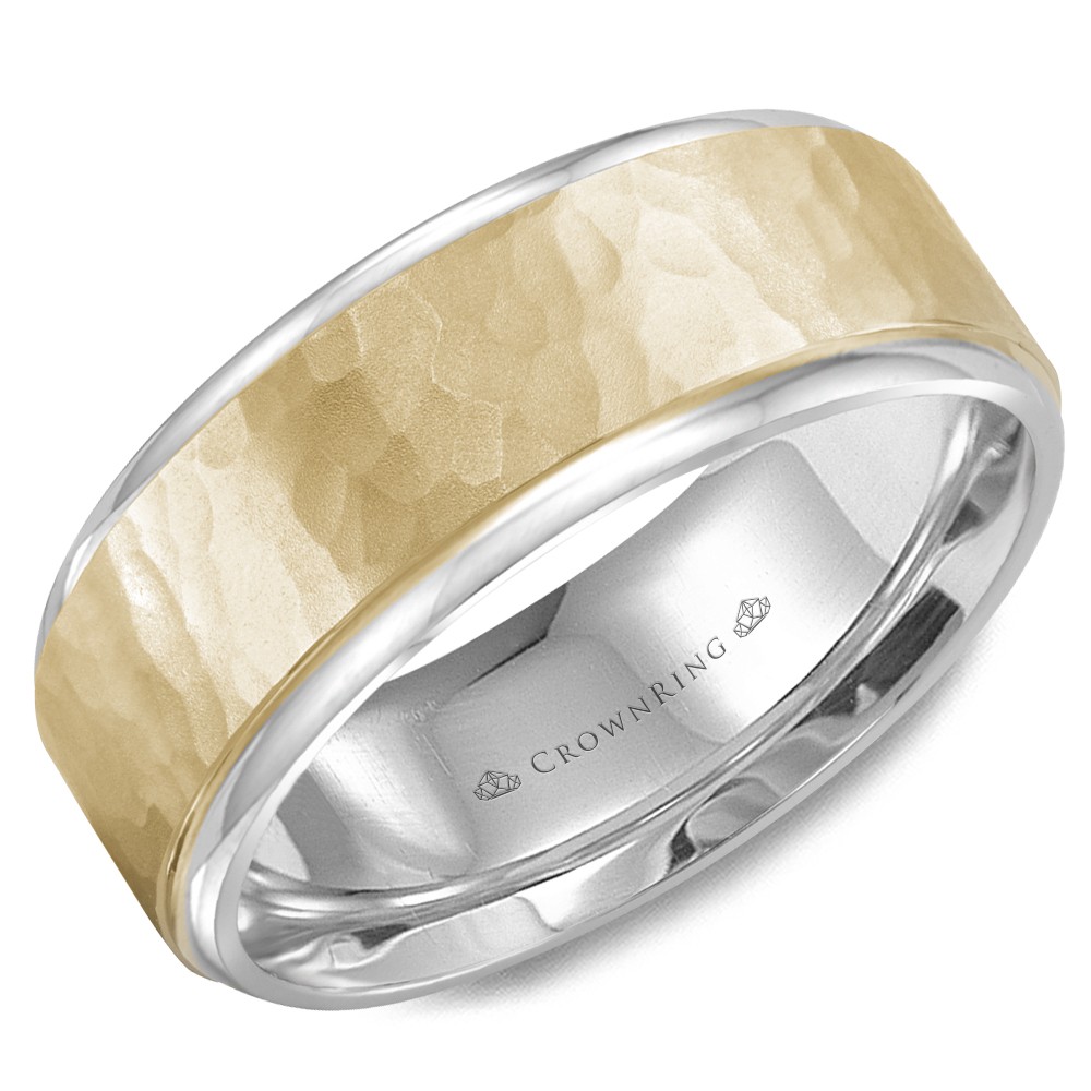 CrownRing Carved Wedding Band